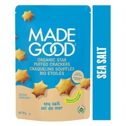 Made Good Sea Salt Star Puffed Crackers 121 g, $4.54/100g