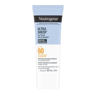 Neutrogena Ultra Sheer Dry-Touch Sunscreen SPF 60 88 ml, $20.45/100ml