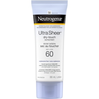 Neutrogena Ultra Sheer Dry-Touch Sunscreen SPF 60  88 ml, $20.45/100ml