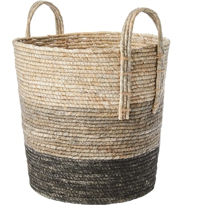 Life at Home Maize Rope Storage Basket with Handles, 17 in, Ombre, Charcoal Grey, Dark Grey, Light Grey 1 ea, $25.00/1ea