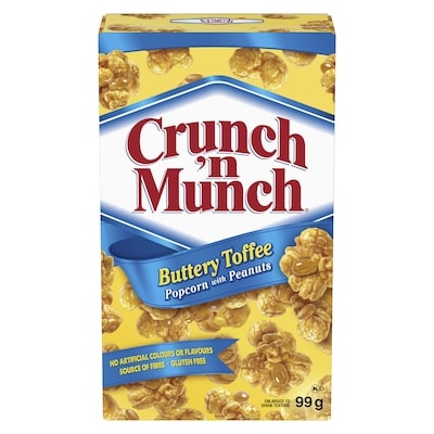 Crunch n' Munch Popcorn Butter Toffee 99 g, $1.51/100g