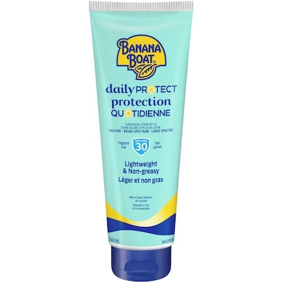 Banana Boat Daily Protect Daily Sunscreen Lotion, SPF 30 240 ml, $5.00/100ml