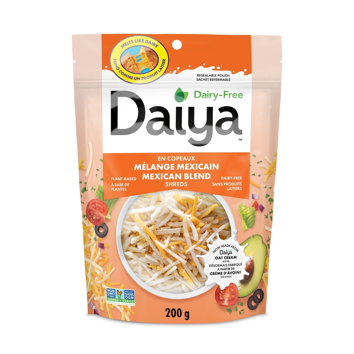 Daiya Dairy Free Mexican Blend Cheese Shreds 200 g, $3.00/100g