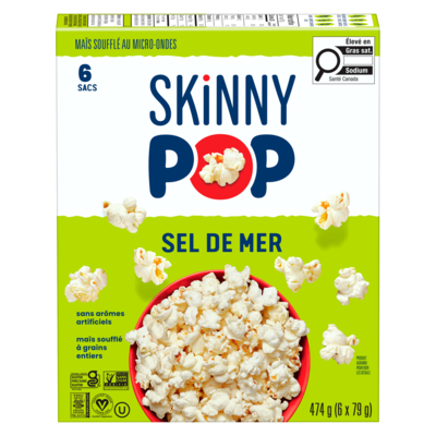 Skinny Pop SKINNY MAIS ECL MICR-O SEL MER 476 g, 1,68 $/100g