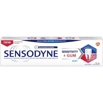 Sensodyne Sensitive Gum Toothpaste, Mint 75 ml, $9.99/100ml
