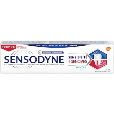 Sensodyne Dentifrice menthe 75 ml, 9,99 $/100ml