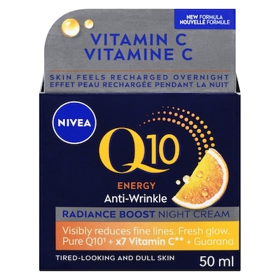 Nivea Q10 Energy Night Cream 50 ml, $49.98/100ml