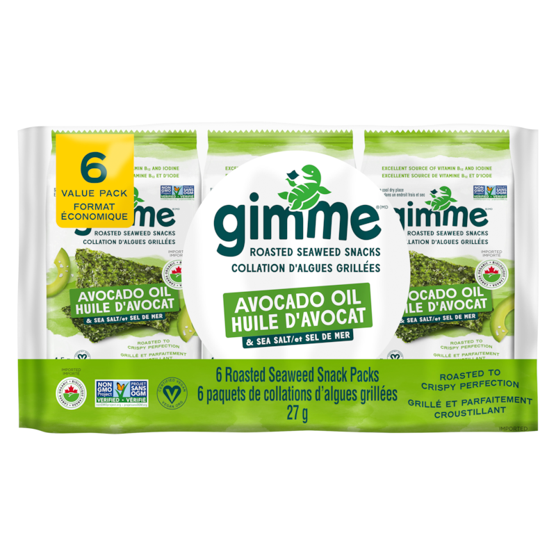 Sea Salt & Avocado Oil Premium Roasted Seaweed