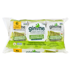 Gimme Organic Sea Salt & Avocado Oil Premium Roasted Seaweed - 6x4