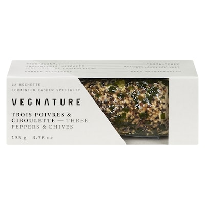 null Fermented Cashew Specialty Three Peppers & Chives 135 g, $10.36/100g