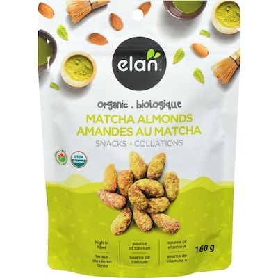 Elan Matcha Almonds Organic 160 g, $4.37/100g