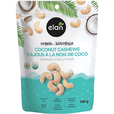 Elan Noix De Coco Noix De Cajou Bio 160 g, 3,99 $/100g