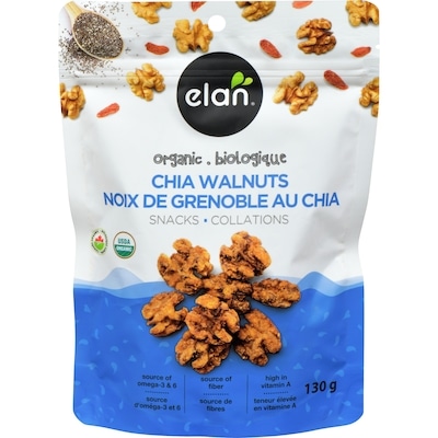 Elan Chia Walnuts Organic 130 g, $5.38/100g