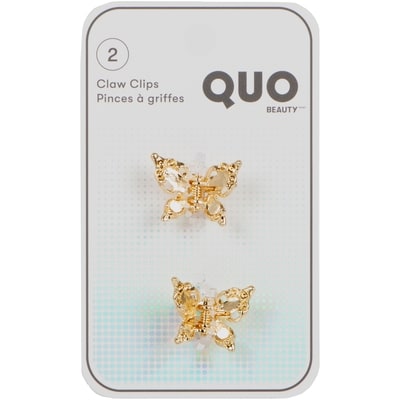Quo Beauty 2Pk Jewl Buterfly Jaw Clip 2 ea, 6,25 $/1ch