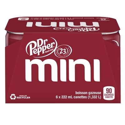 Dr Pepper Soda 6x222.0 ml, 0,41 $/100ml