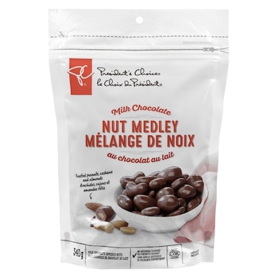 President's Choice Milk Chocolate Mixed Nuts 340 g, $2.79/100g