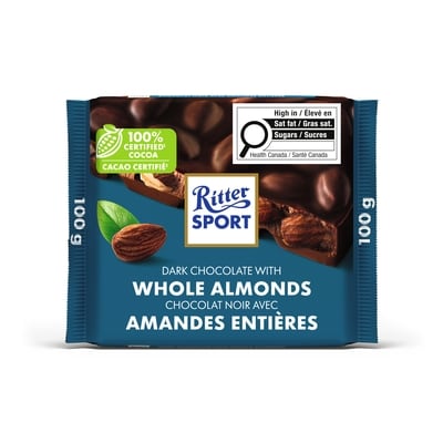 Ritter Sport Dark Chocolate with Whole Almonds 100 g, $4.79/100g