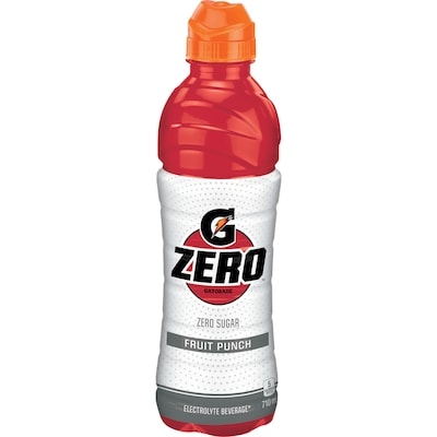 Gatorade Zero Fruit Punch Sports Drink   710 ml, $0.27/100ml