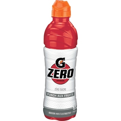 Gatorade Boisson pour sportifs Gatorade Zero Punch aux Fruits 710 ml, 0,38 $/100ml