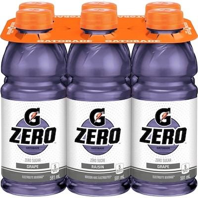 Gatorade G Zero Grape Sports Drink 6x591.0 ml, $0.23/100ml