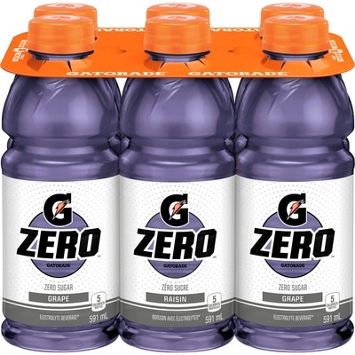 Gatorade Boisson pour sportifs G Zero Raisin 6x591.0 ml, 0,23 $/100ml