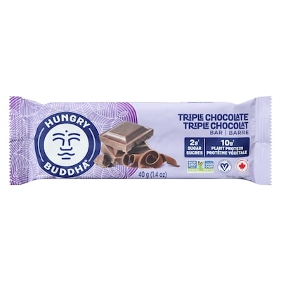 Hungry Buddha Triple Chocolate Bar 40 g, $8.23/100g