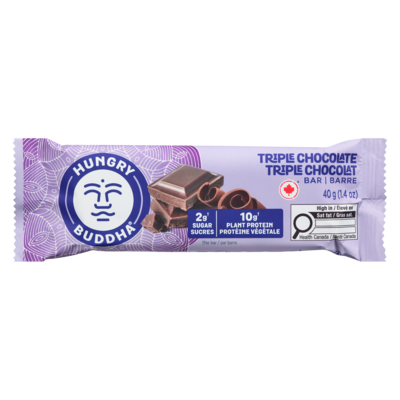 Hungry Buddha Triple Chocolate Bar 40 g, $6.98/100g