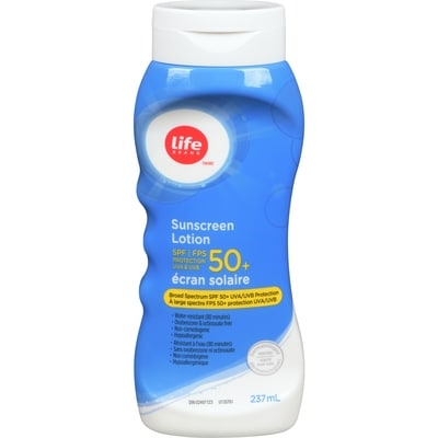 Life Brand Sunscreen Lotion SPF50+ 237 ml, $4.22/100ml