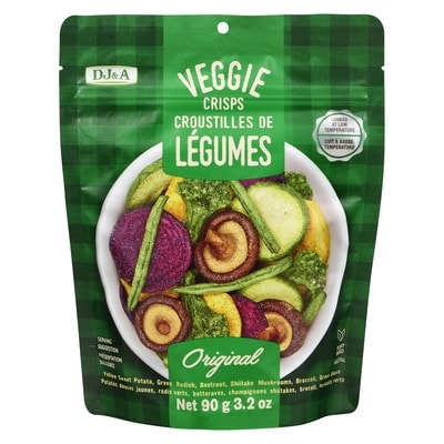 DJ&A Veggie Crisps 90 g, $7.21/100g