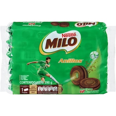 Nestlé Milo Biscuits Anillos (Anneaux) 390 g, 1,10 $/100g
