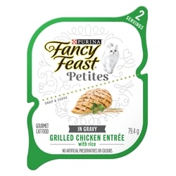 Purina Fancy Feast Petites Wet Cat Food Grilled Chicken Entrée in Gravy 79.4 g, $1.88/100g