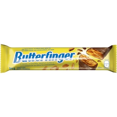 Ferrero Rocher Barres de chocolat au beurre d'arachide Butterfinger, (caisse de 36) 36x54.0 g, 2,06 $/100g