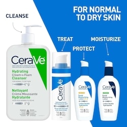 Cerave Cream-to-Foam Face Wash, for Normal to Dry Skin - 561 ml