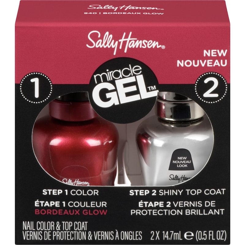 Nail Color & Top Coat 940 Bordeaux Glow