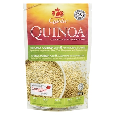 Quinta Quinoa Canadian Grown Quinoa 400 g, $2.75/100g