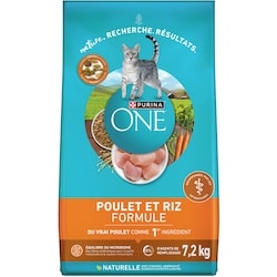 Purina ONE Poulet et Riz, Nourriture Sèche pour Chats 7,2 kg 7.2 kg, 0,64 $/100g
