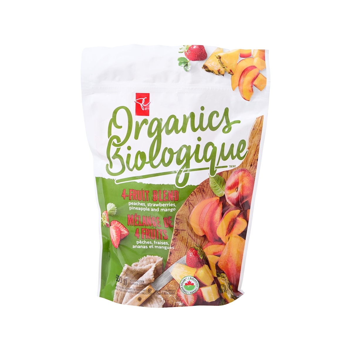 PC Organics Frozen 4-Fruit Blend, Organic