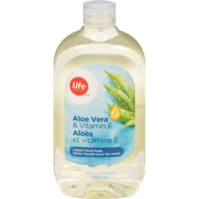 Life Savon liquide pour les mains aloès et vitamine E 950 ml, 0,42 $/100ml