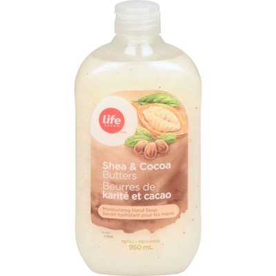 Life Brand Moisturizing Hand Soap Shea and Cocoa Butters 950 ml, $0.63/100ml