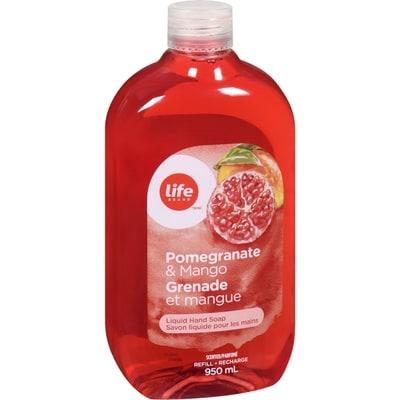 Savon liquide pour les mains grenade et mangue