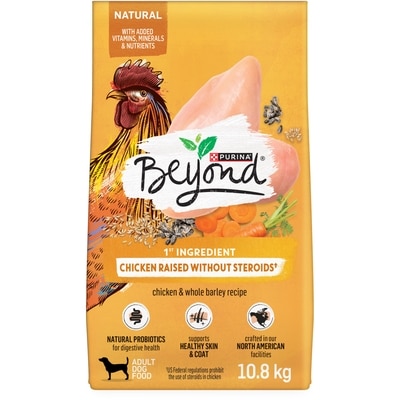 Purina Beyond Simply Farm-Raised Chicken & Whole Barley Recipe, Dry Dog Food 10.8 kg, $0.58/100g