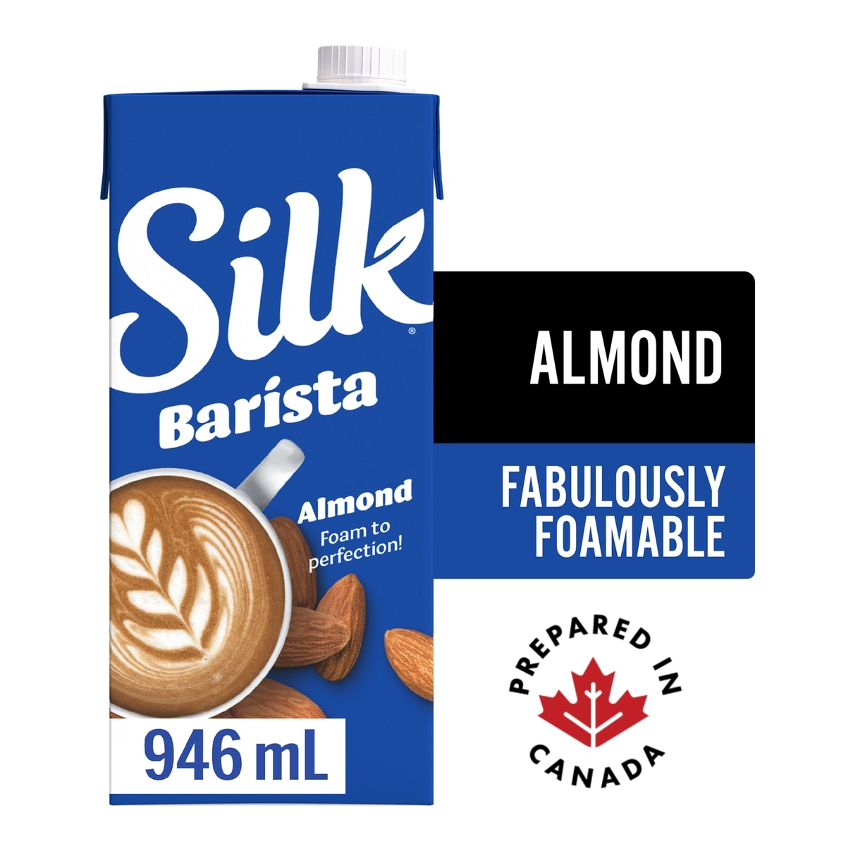 Silk Barista Almond for Coffee, Dairy Free, Shelf Stable 946 ml, $0.58/100ml