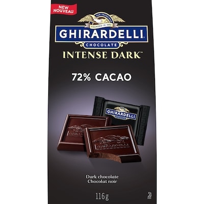 Lindt Intense 72% Cacao Dark Chocolate Squares Bag 116 g, $8.61/100g