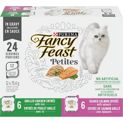 Purina Fancy Feast Petites Collection en Sauce, Nourriture Humide pour Chats 12 x 79,4 g 12x79.4 g, 1,78 $/100g