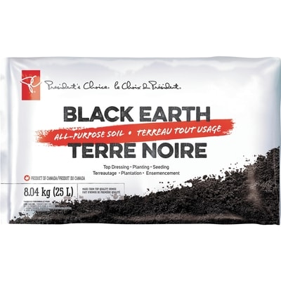 President's Choice Black Earth All Purpose Soil, 25L 1 ea, $3.25/1ea