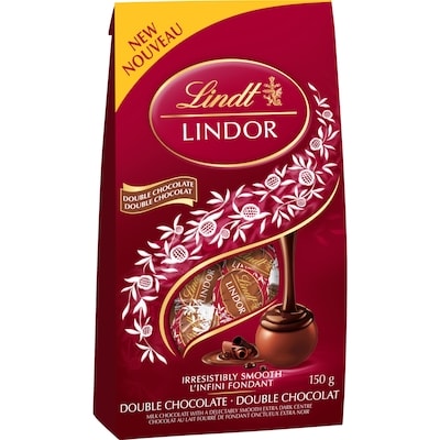 Lindt Truffes LINDOR double chocolat – Sachet 150 g, 7,33 $/100g