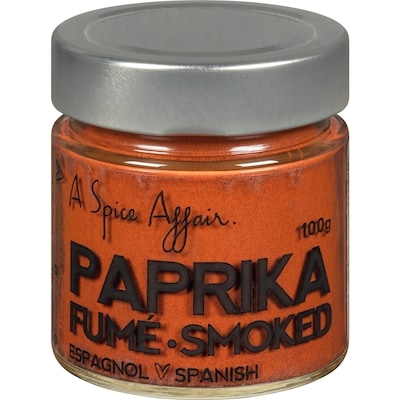 A Spice Affair Paprika fumé 100 g, 9,99 $/100g