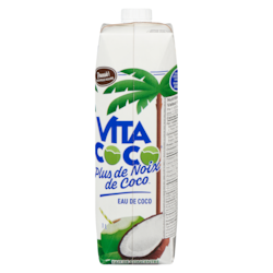 Vita Coco Plus de noix de coco, eau de coco 1 l, 0,55 $/100ml