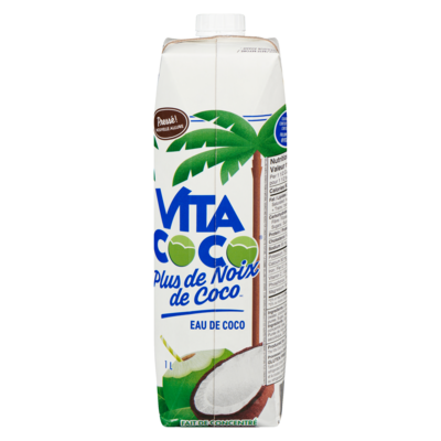 Vita Coco Plus de noix de coco, eau de coco 1 l, 0,55 $/100ml