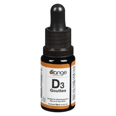 Orange Naturals D3 gouttes 15 ml, 93,27 $/100ml